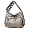 Faux Leather Tote Bag With Zipper