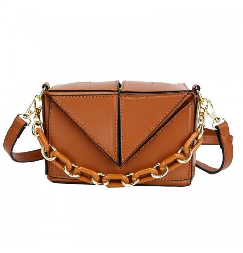 Leather Foldover Crossbody Bag