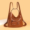 Vegan Leather Tote Bag With Zipper