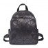 Black Geometric Backpack