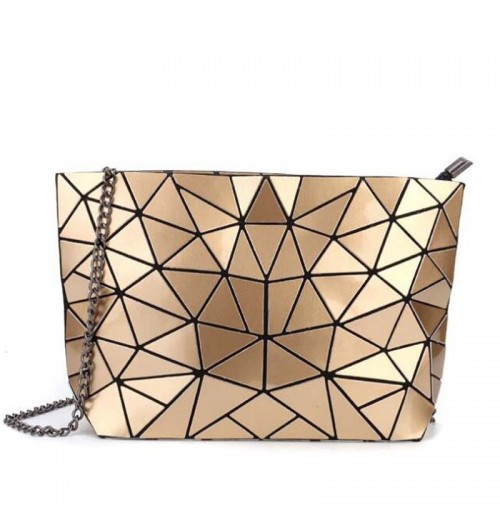 Holographic Leather Shoulder Bag