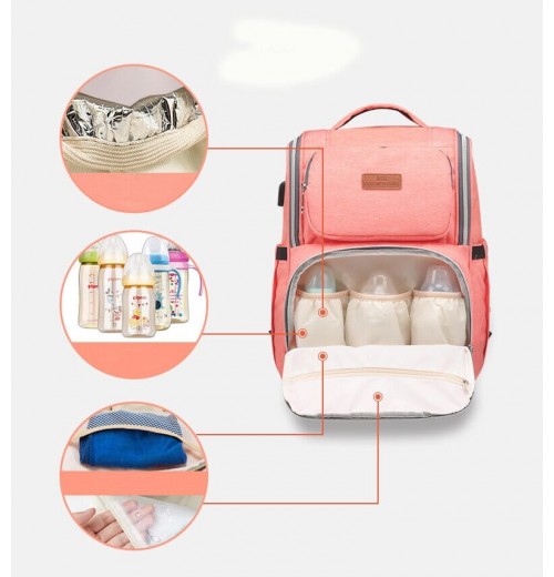 Lequeen Diaper Bag With Charger