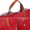 Leather Zip Top Tote Bag