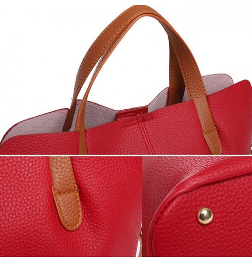 Leather Zip Top Tote Bag