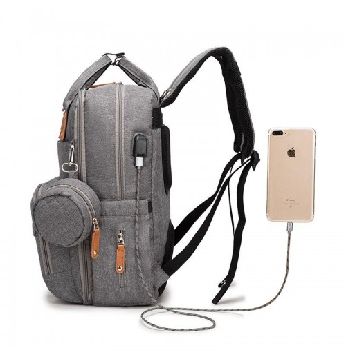 USB Charger Laptop Diaper Bag