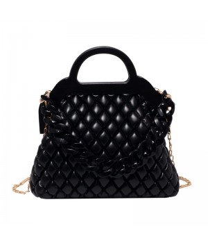 Black Croc Tote Bag