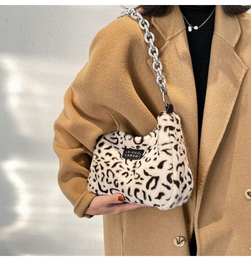 Leopard Print Crossbody Purse