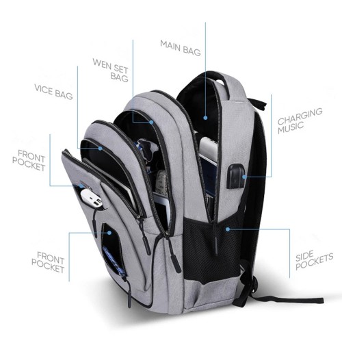 17.3 inch Laptop Space Backpack Women