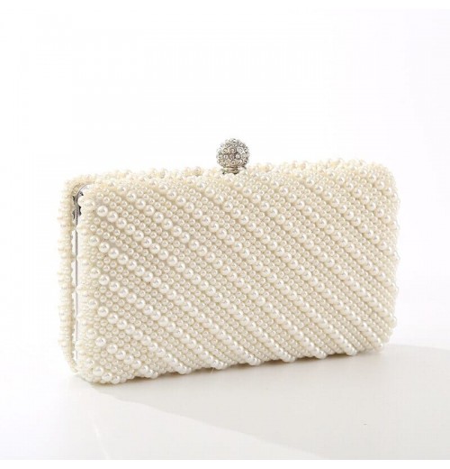 White Prom Purse