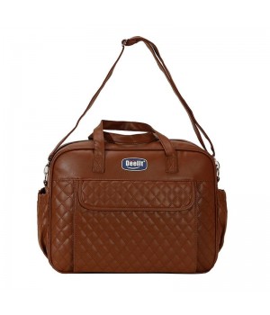 Leather Messenger Diaper Bag