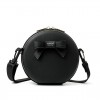 Round Leather Shoulder Bag