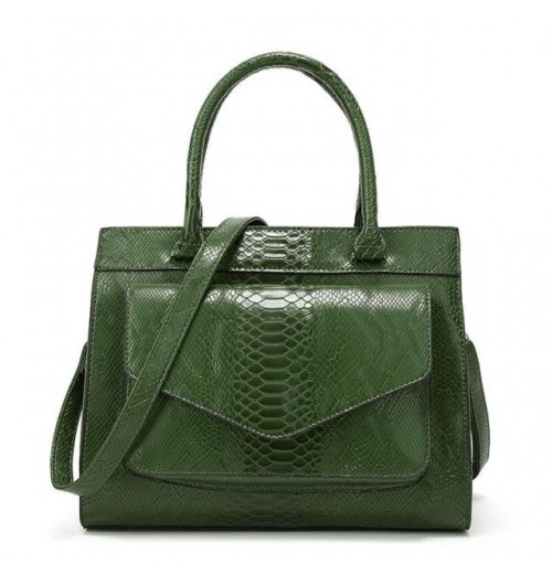 Emerald Green Leather Bag